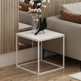 Hanah Home Basak Mesa auxiliar Blanca